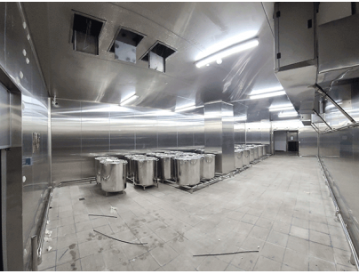 久久丫集團(tuán)（滁州/天津）食品加工中央廚房配套冷庫(kù)建造工程案例